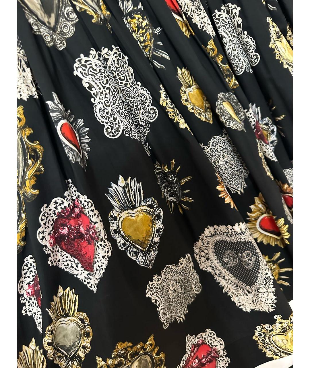 DOLCE&GABBANA Хлопковая юбка миди, фото 4