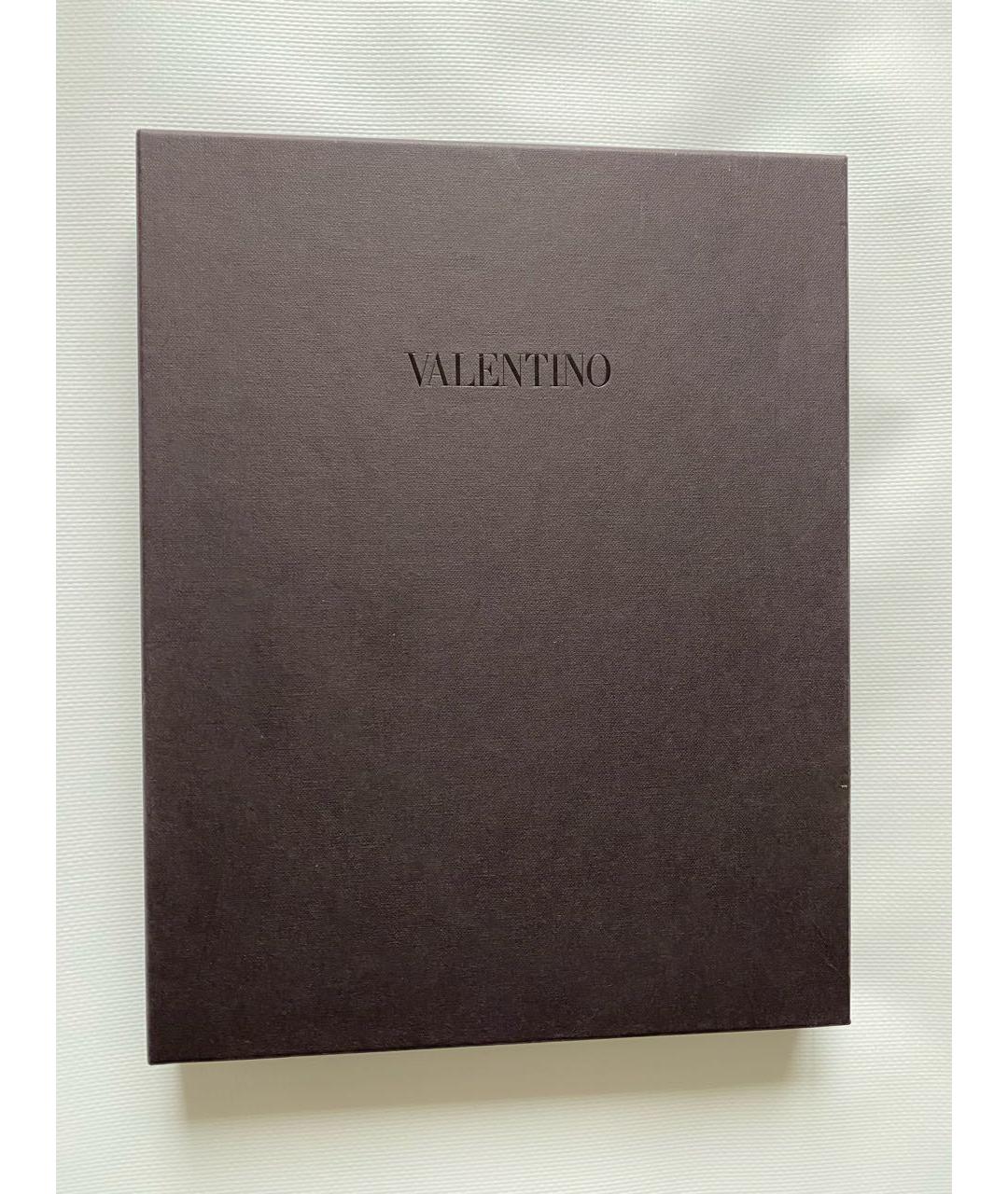 VALENTINO Хаки шерстяной шарф, фото 4