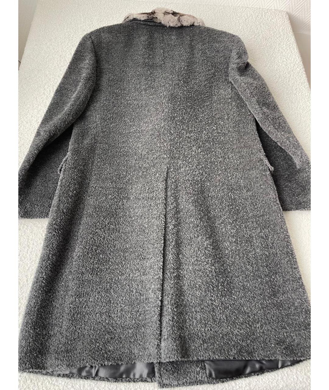 CORNELIANI Серое шерстяное пальто, фото 6