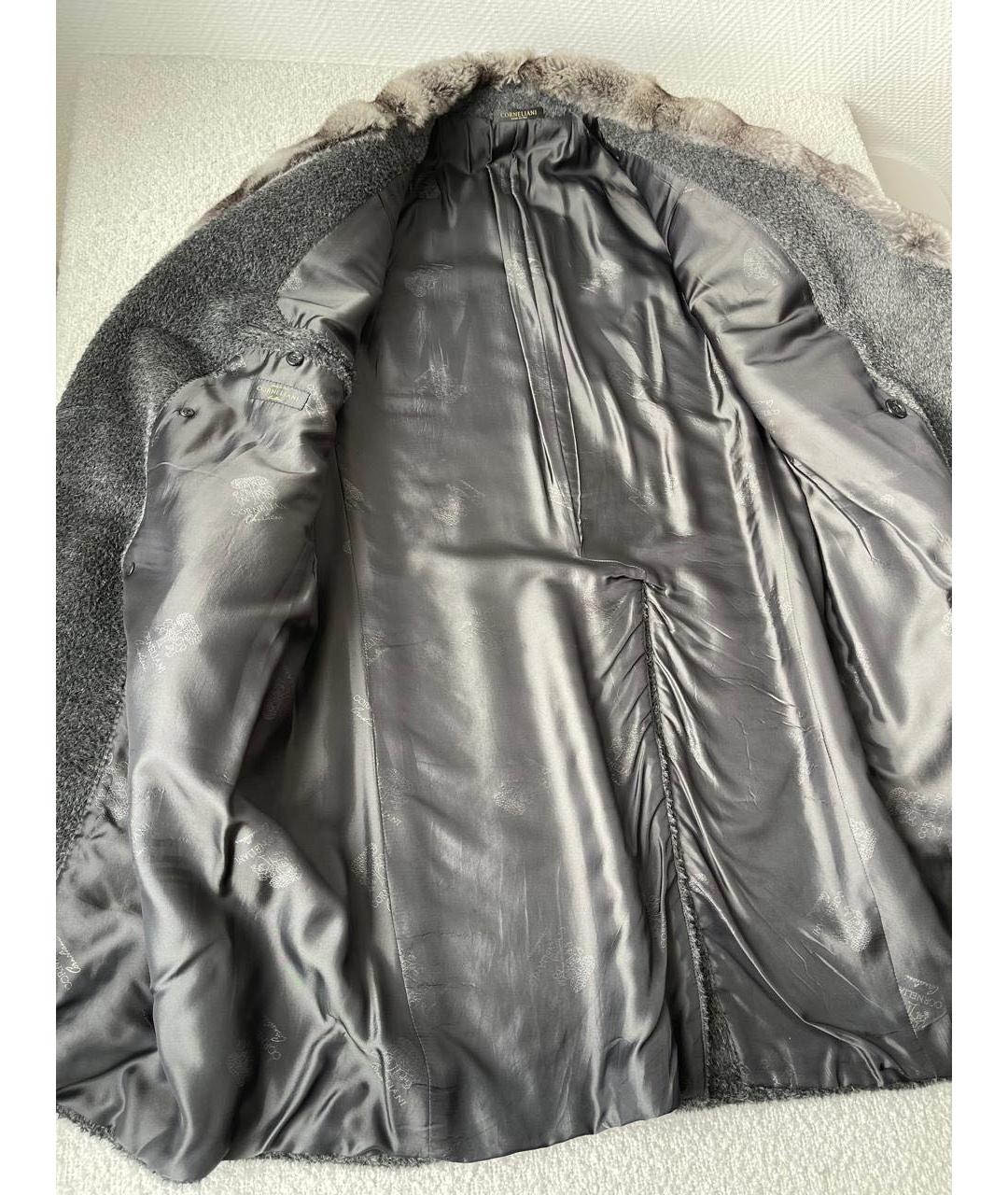 CORNELIANI Серое шерстяное пальто, фото 7