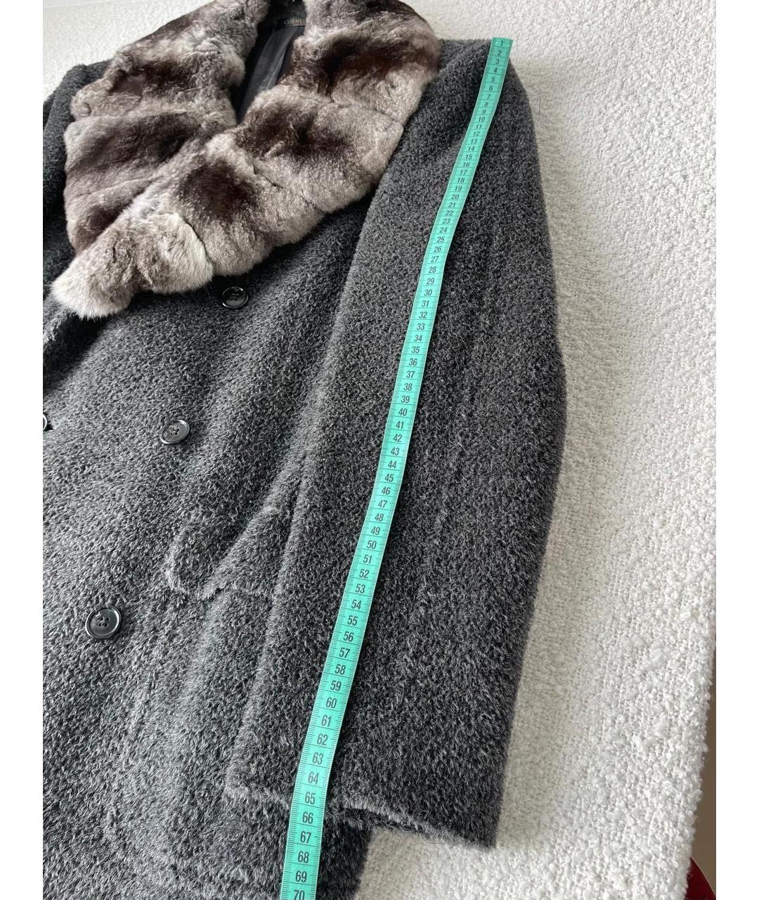 CORNELIANI Серое шерстяное пальто, фото 3