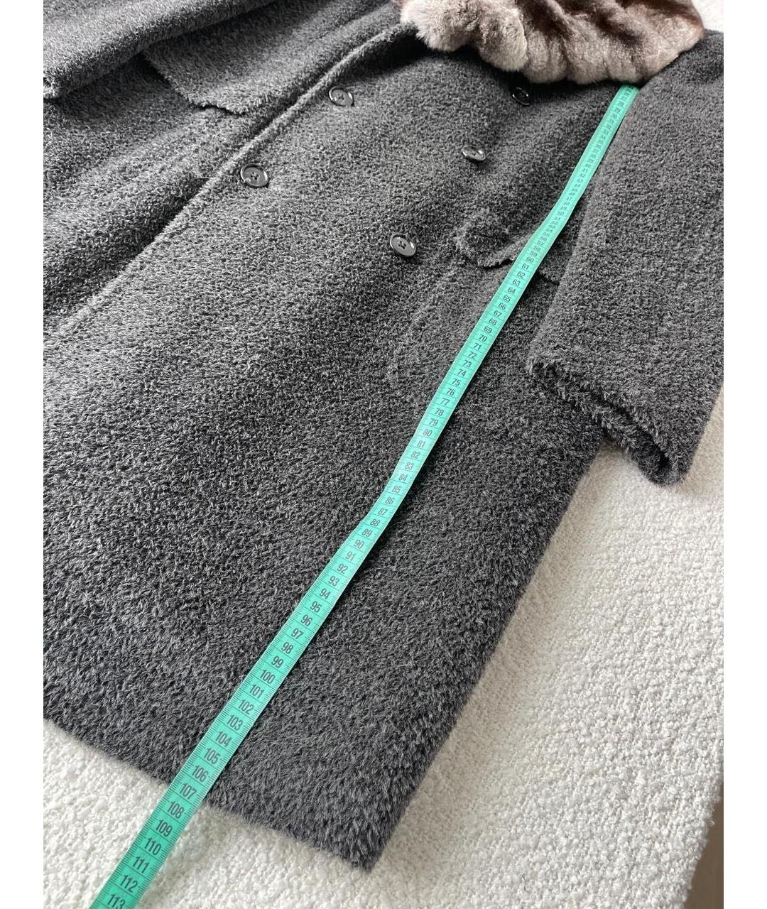 CORNELIANI Серое шерстяное пальто, фото 2