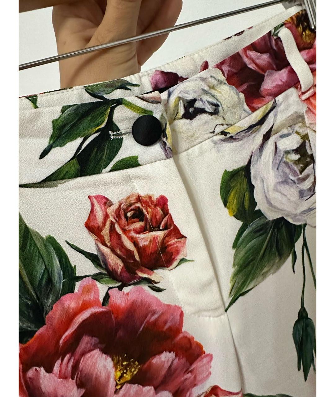 DOLCE&GABBANA Мульти вискозные брюки узкие, фото 4