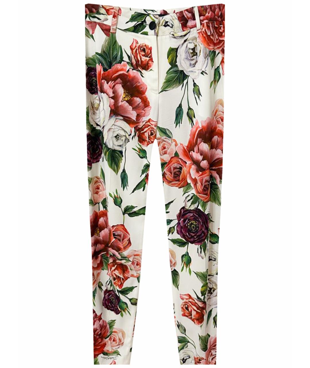 DOLCE&GABBANA Мульти вискозные брюки узкие, фото 1