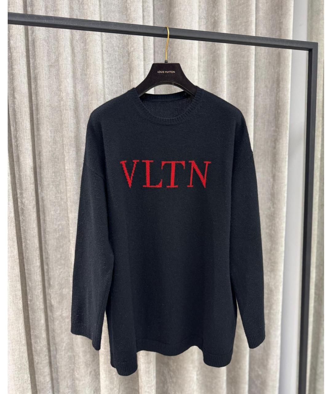 VALENTINO Черный кашемировый джемпер / свитер, фото 2