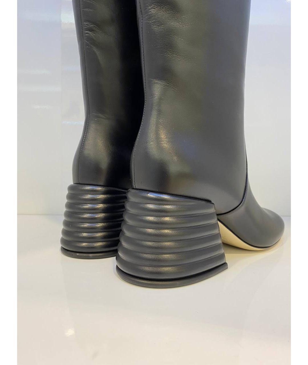 FENDI Черные кожаные сапоги, фото 3