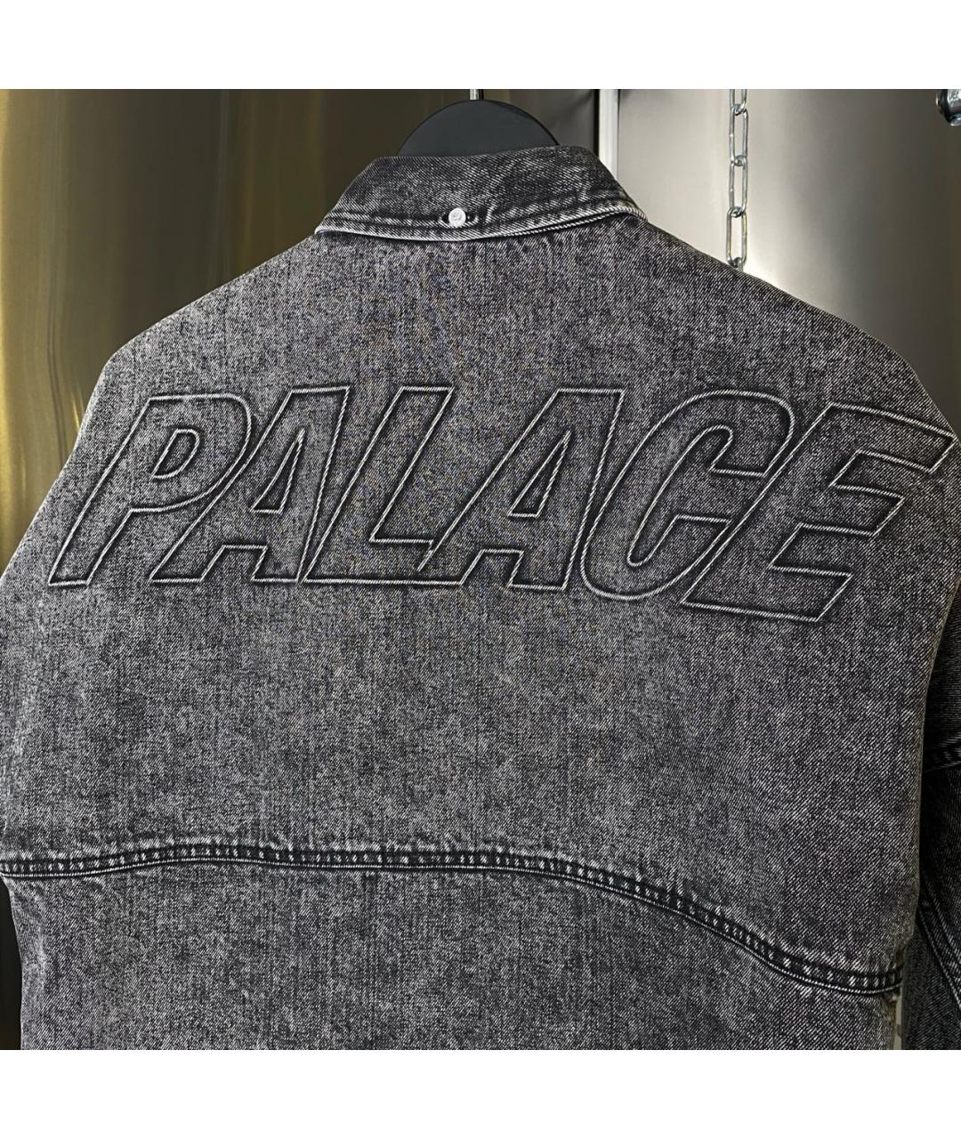 PALACE Серая хлопковая рубашка, фото 6