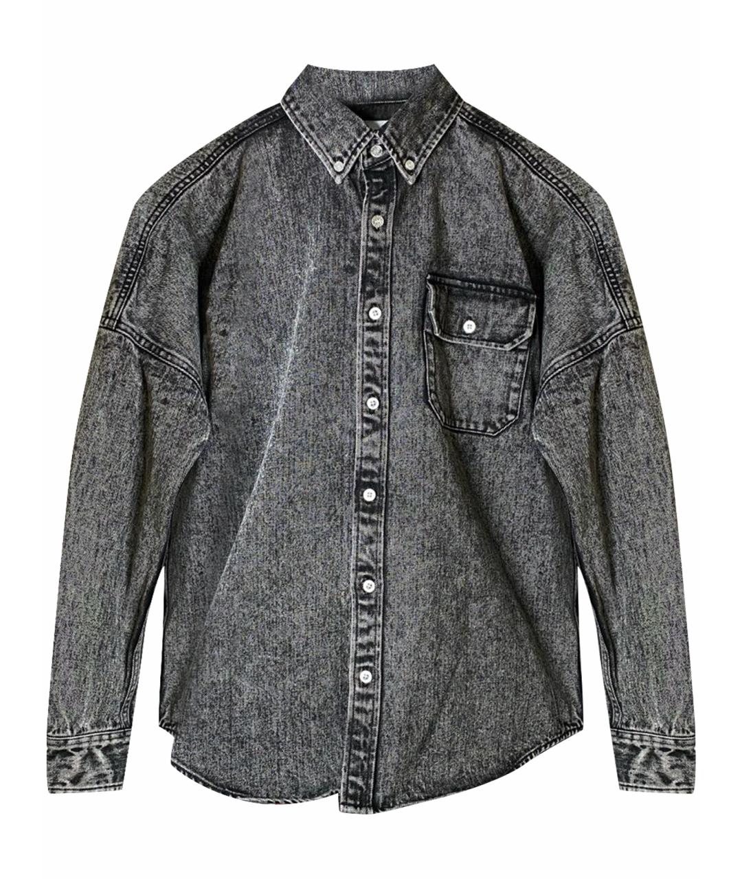PALACE Серая хлопковая рубашка, фото 1