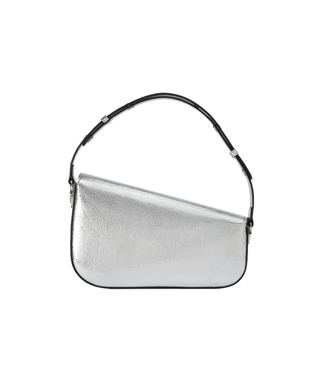 GUCCI Серебряная кожаная сумка через плечо, фото 3