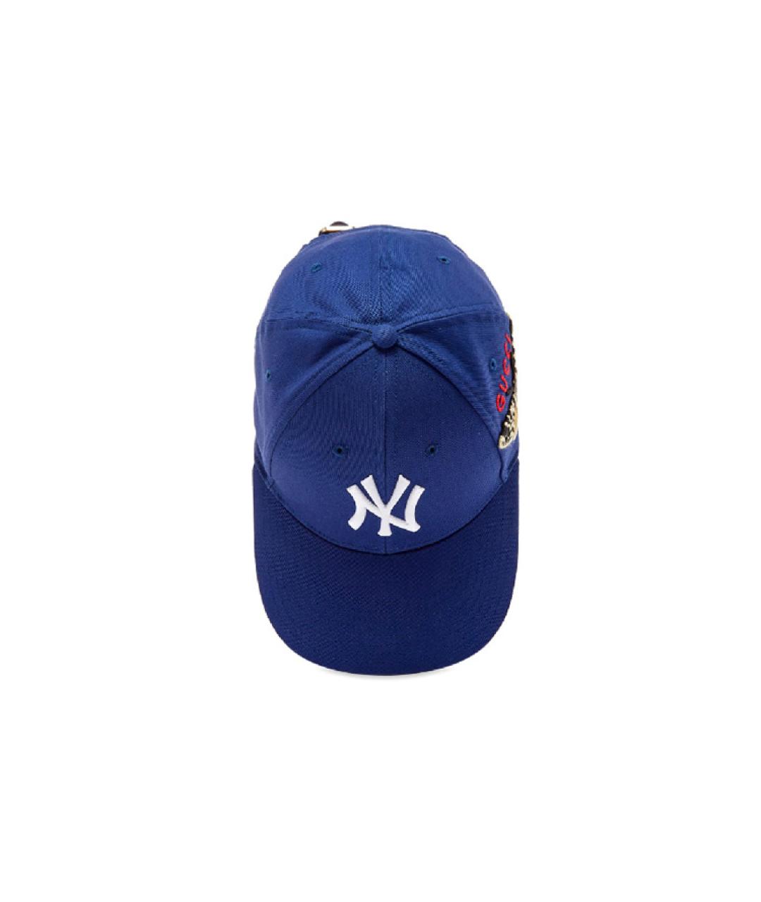GUCCI Синяя хлопковая кепка, фото 6