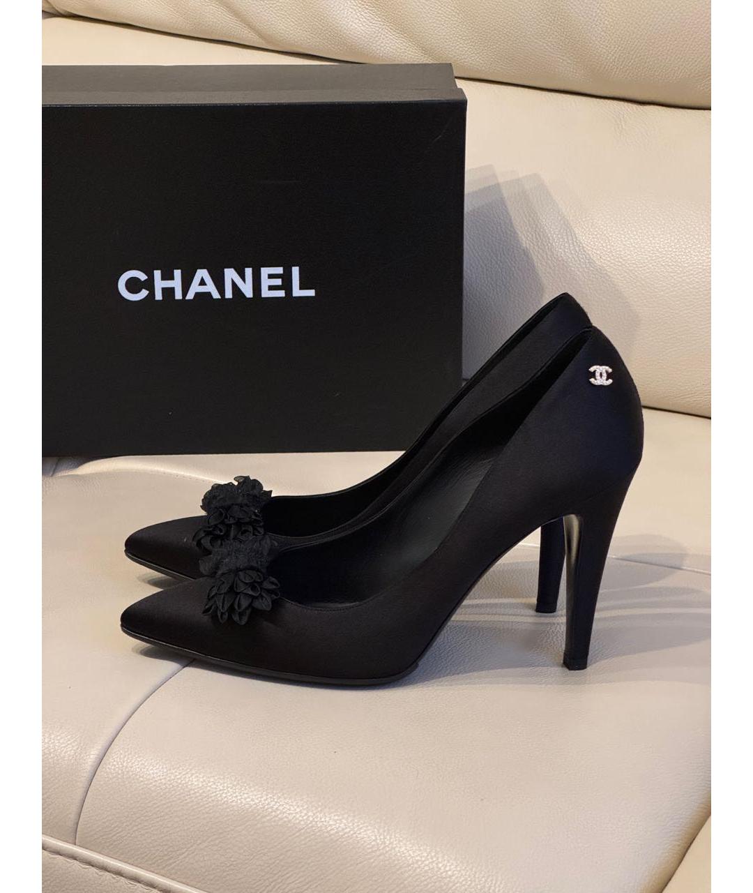 CHANEL Черные кожаные туфли, фото 9