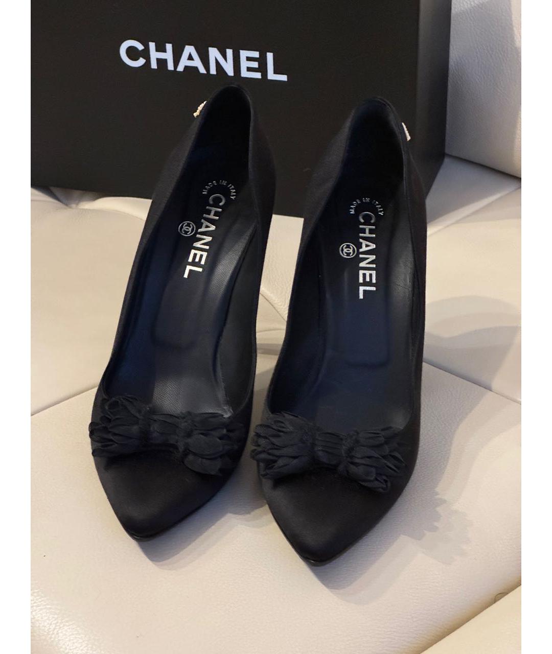CHANEL Черные кожаные туфли, фото 3