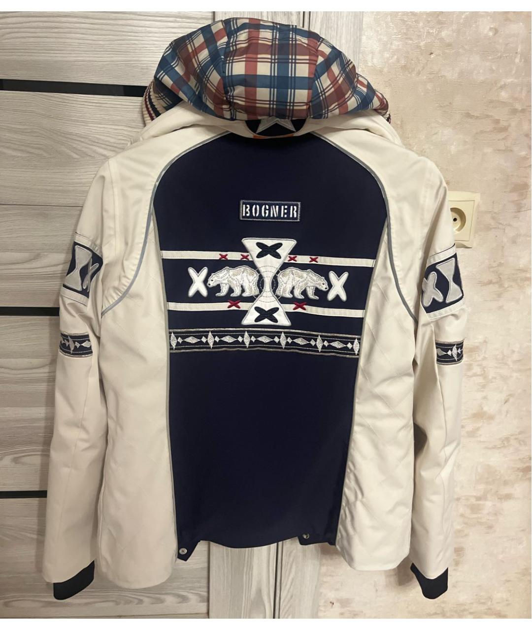 BOGNER Белая полиэстеровая куртка, фото 6