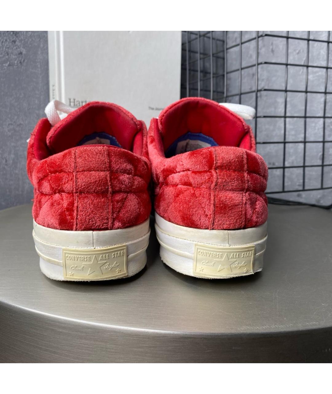 Golf Le Fleur Бордовые бархатные кеды, фото 3