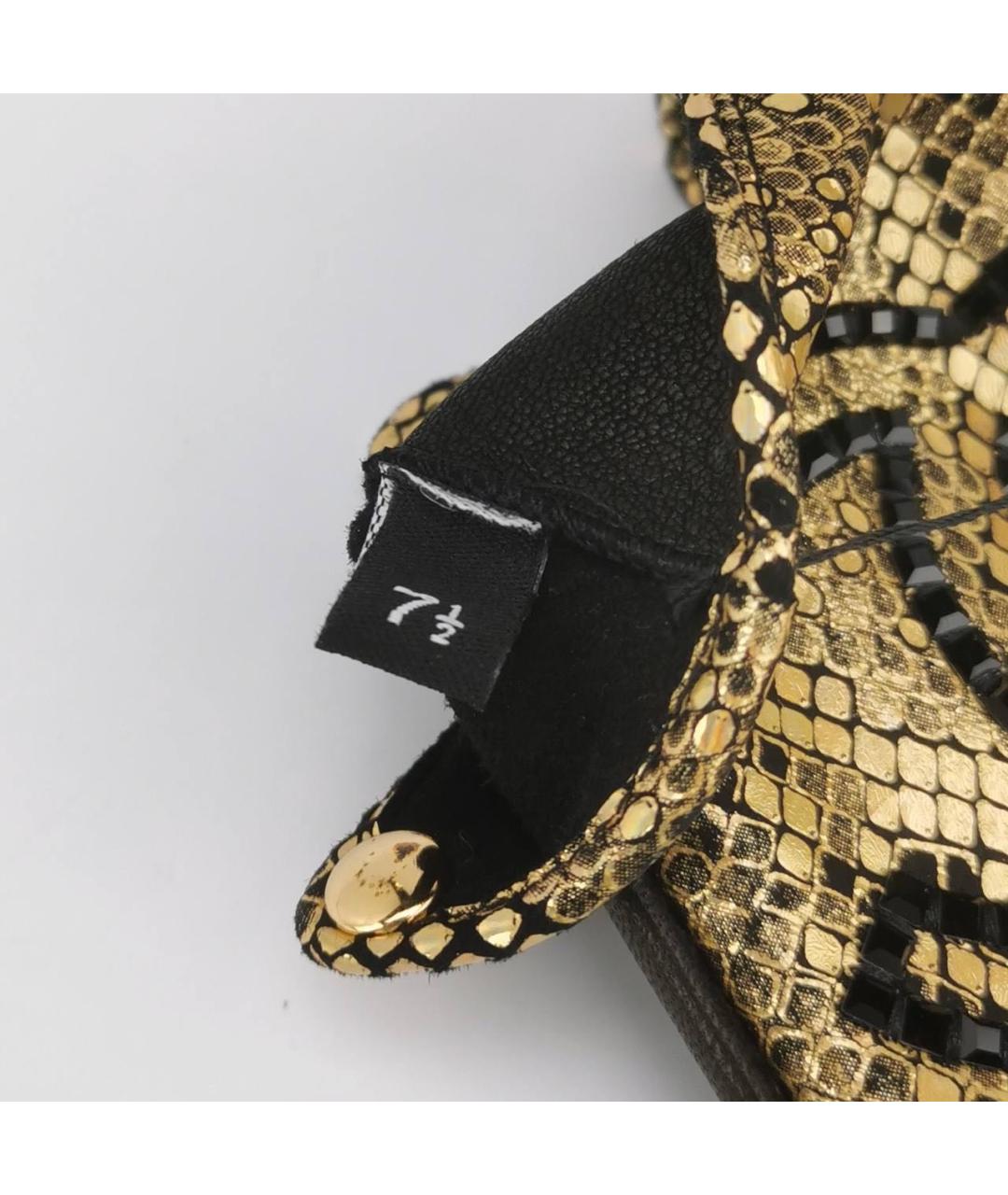 CHANEL Мульти кожаные митенки, фото 5
