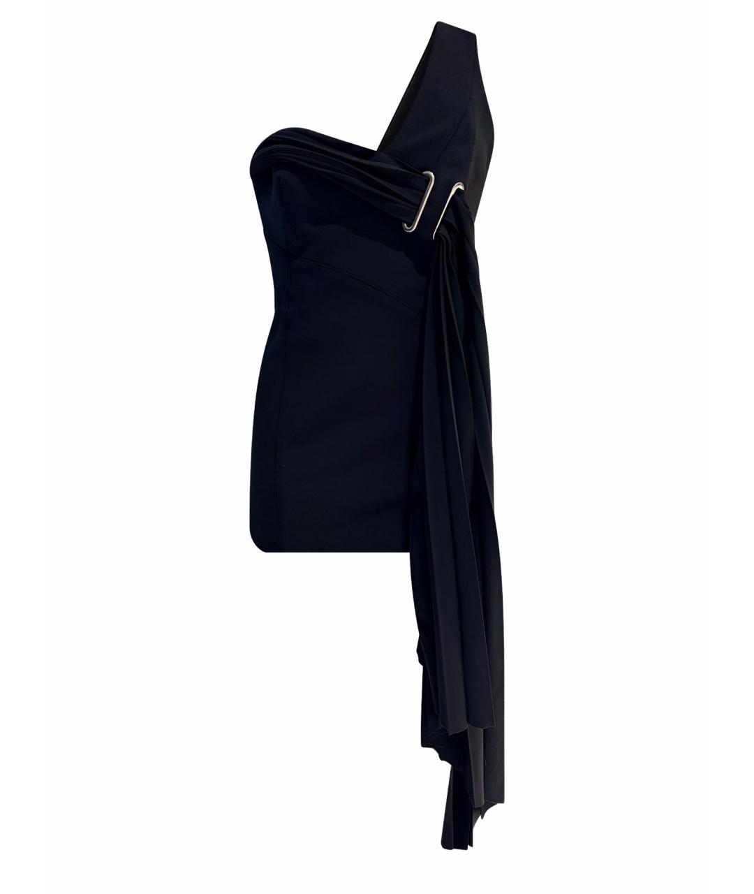 ANTHONY VACCARELLO Черное шелковое вечернее платье, фото 1