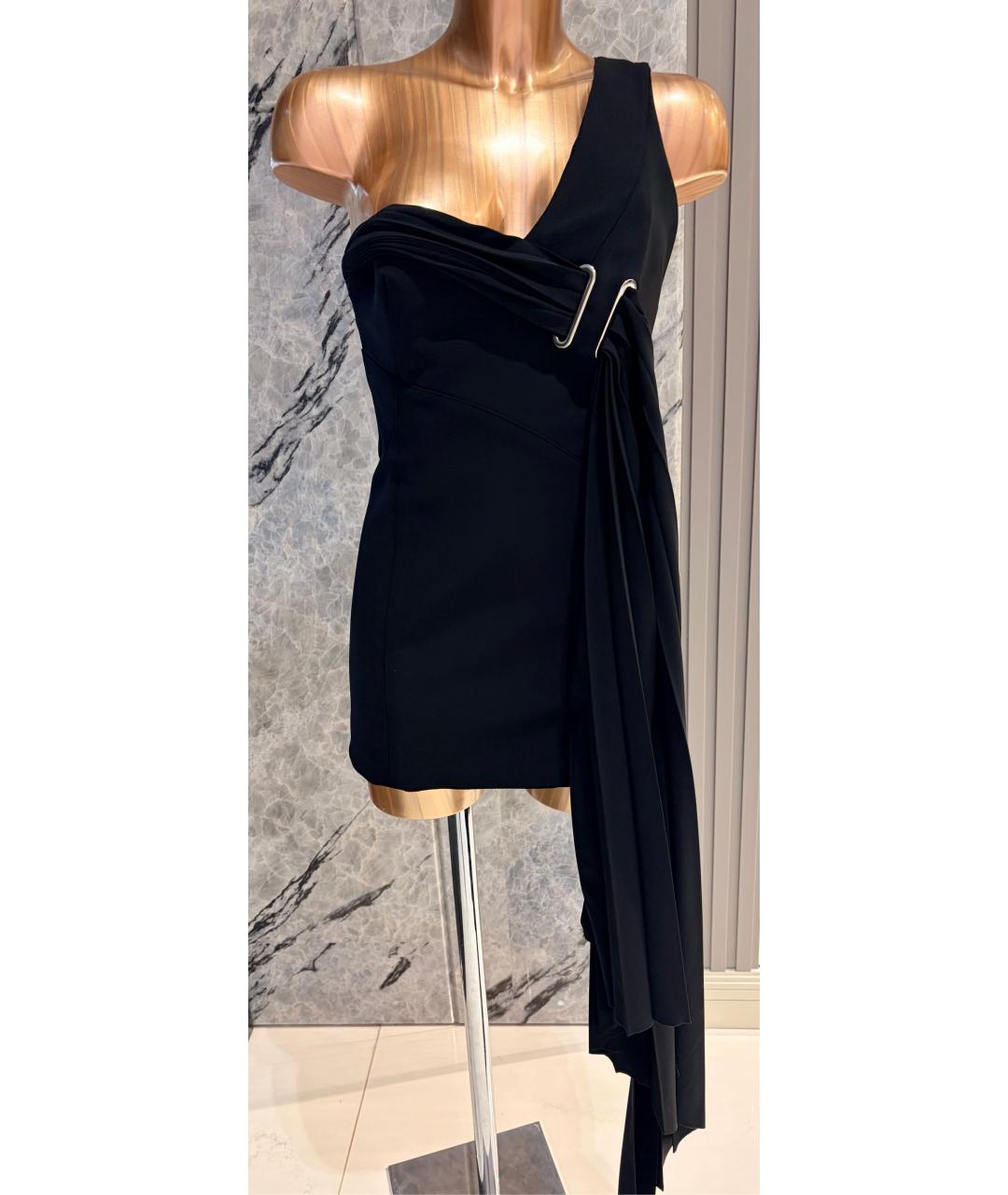 ANTHONY VACCARELLO Черное шелковое вечернее платье, фото 7