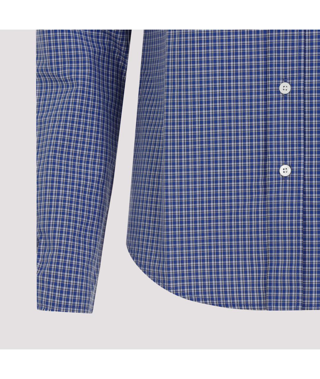 MIU MIU Синяя хлопковая рубашка, фото 5