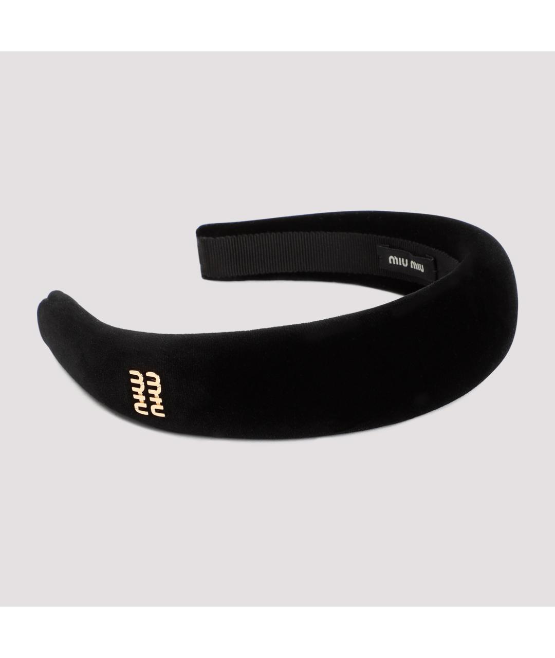 MIU MIU Черная заколка, фото 2