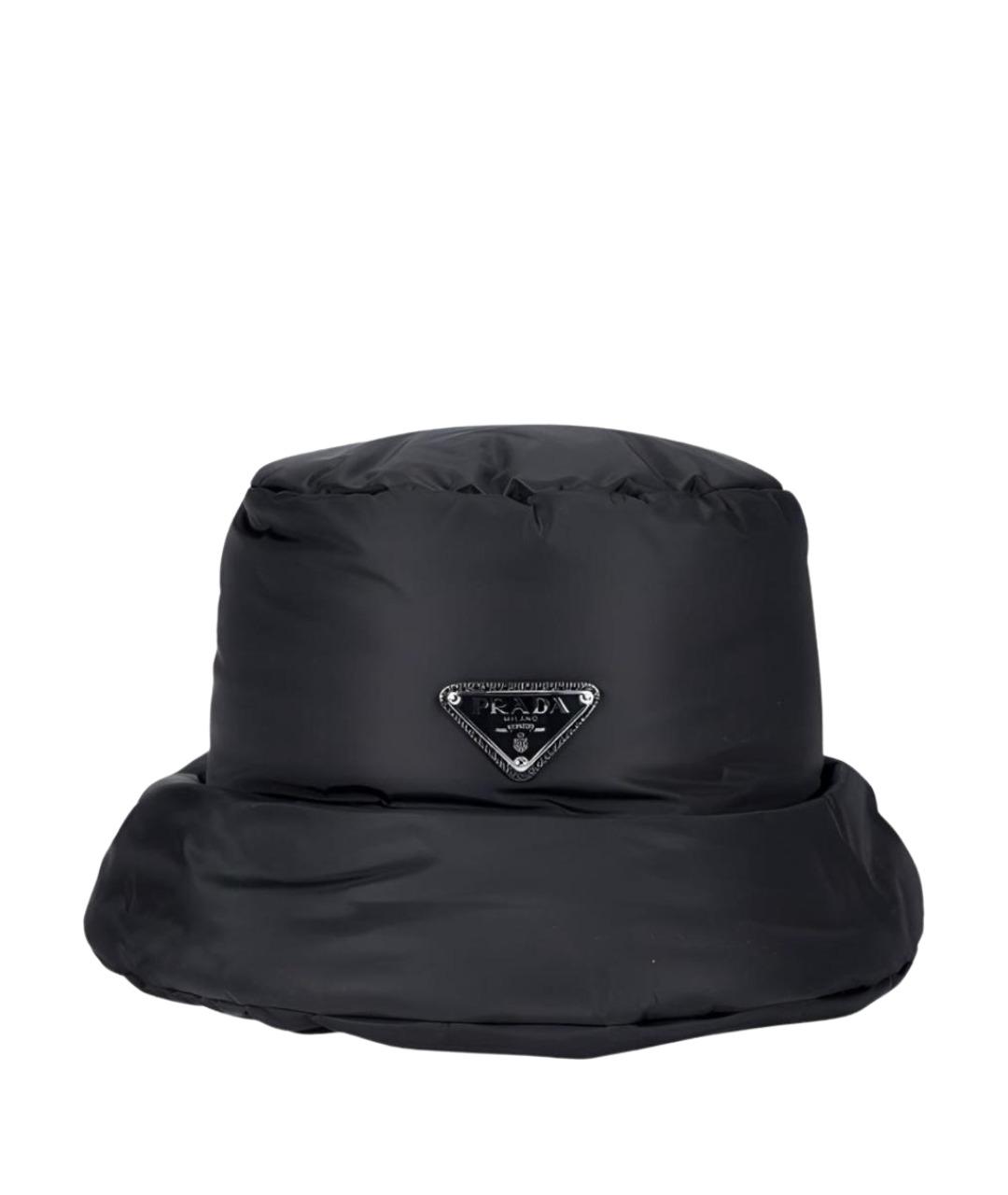 PRADA Черная синтетическая шапка, фото 1