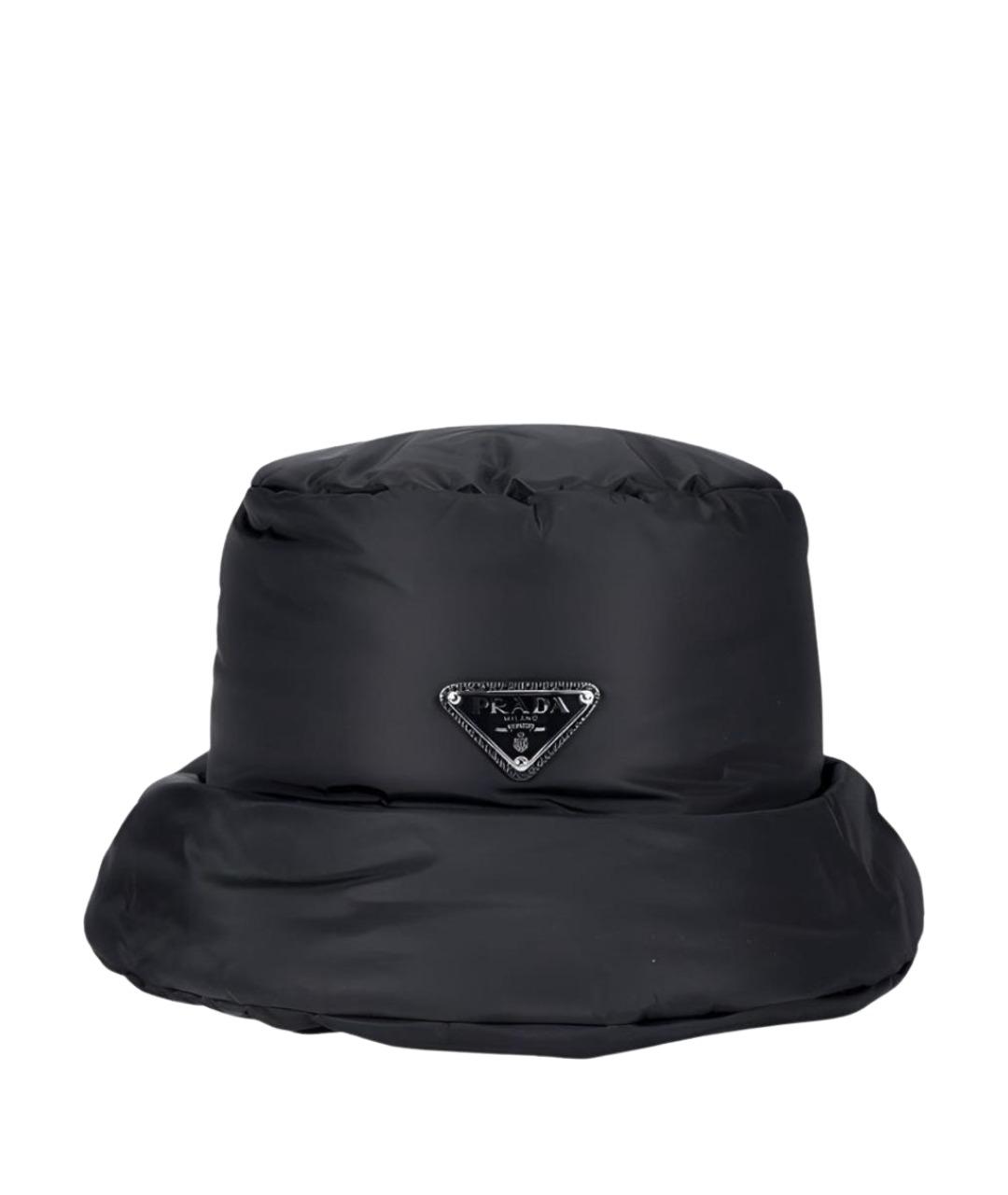 PRADA Черная синтетическая шапка, фото 1