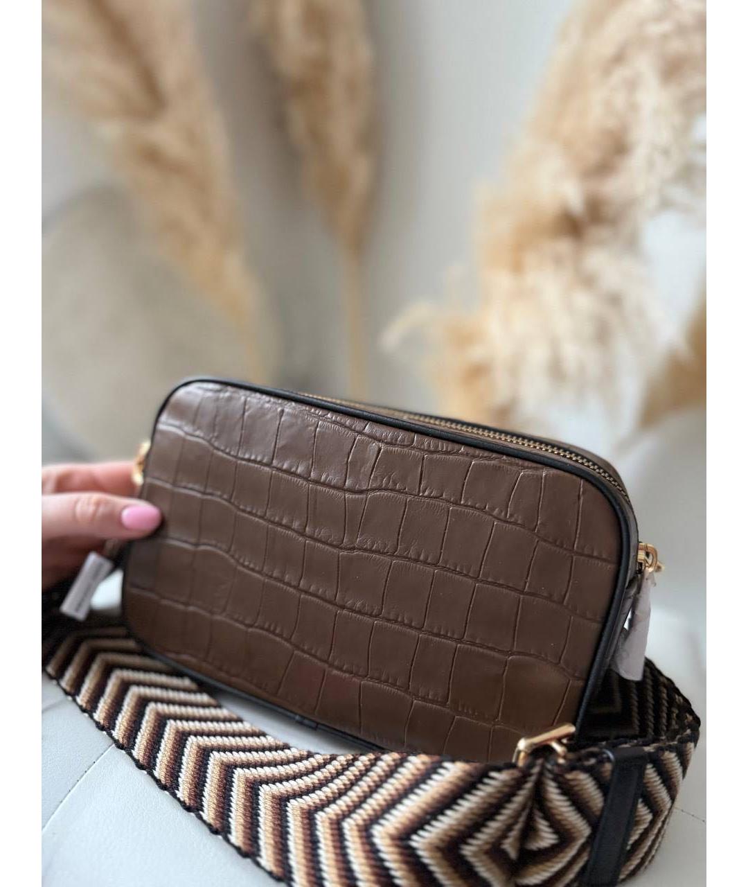 MARC JACOBS Коричневая кожаная сумка через плечо, фото 4