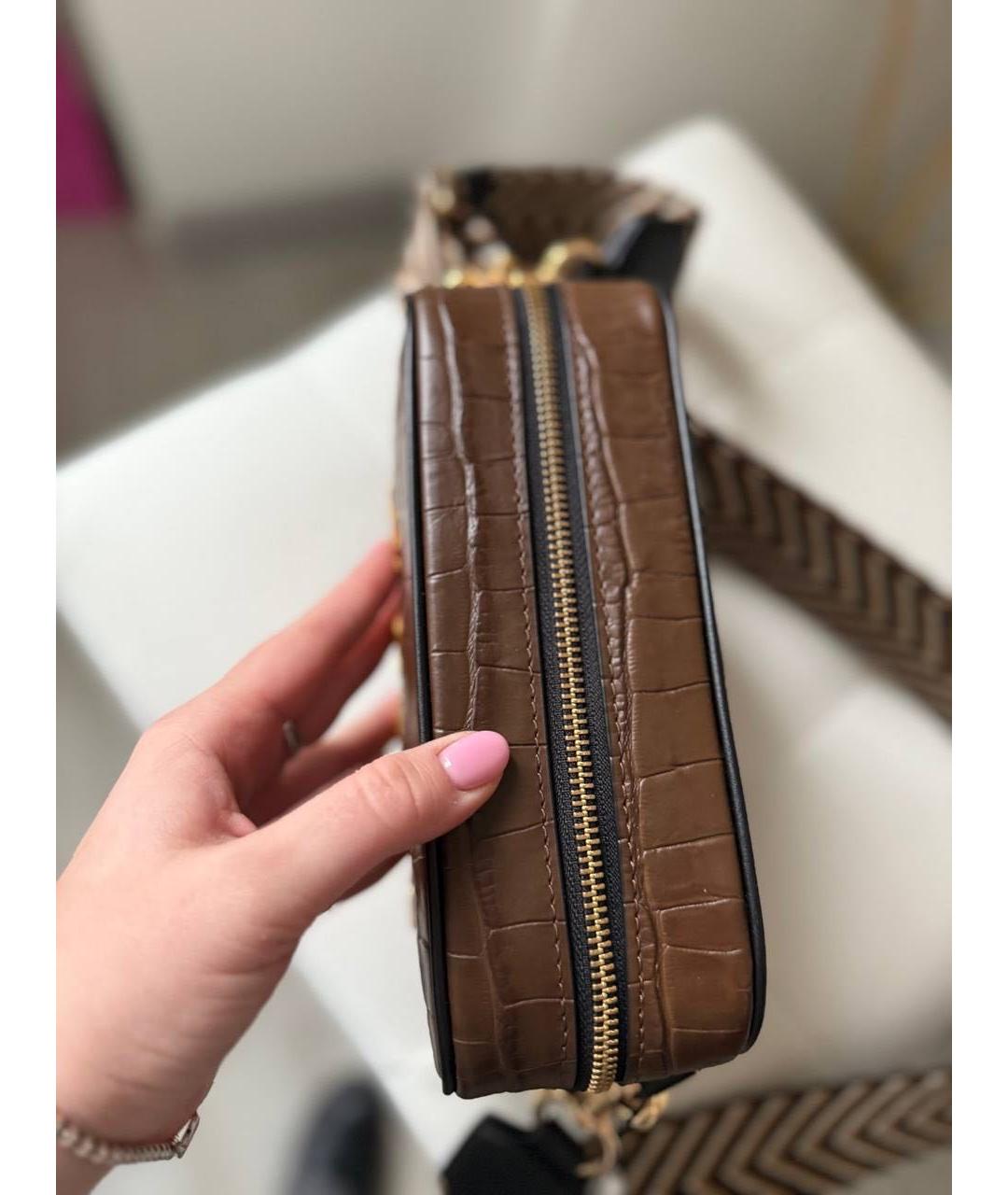 MARC JACOBS Коричневая кожаная сумка через плечо, фото 5