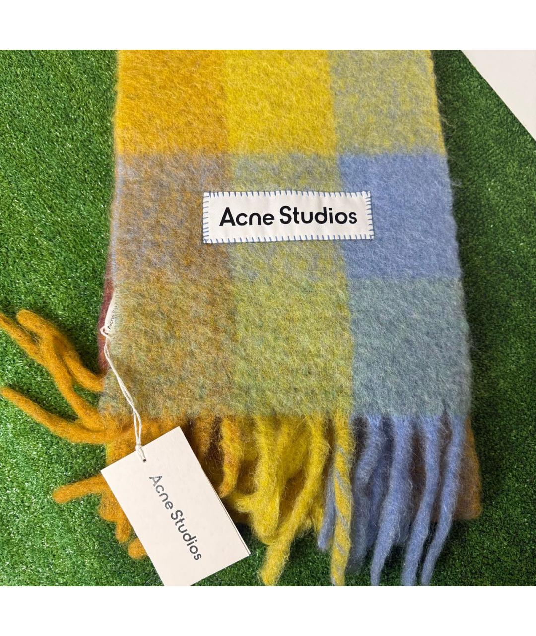 ACNE STUDIOS Мульти шерстяной шарф, фото 2