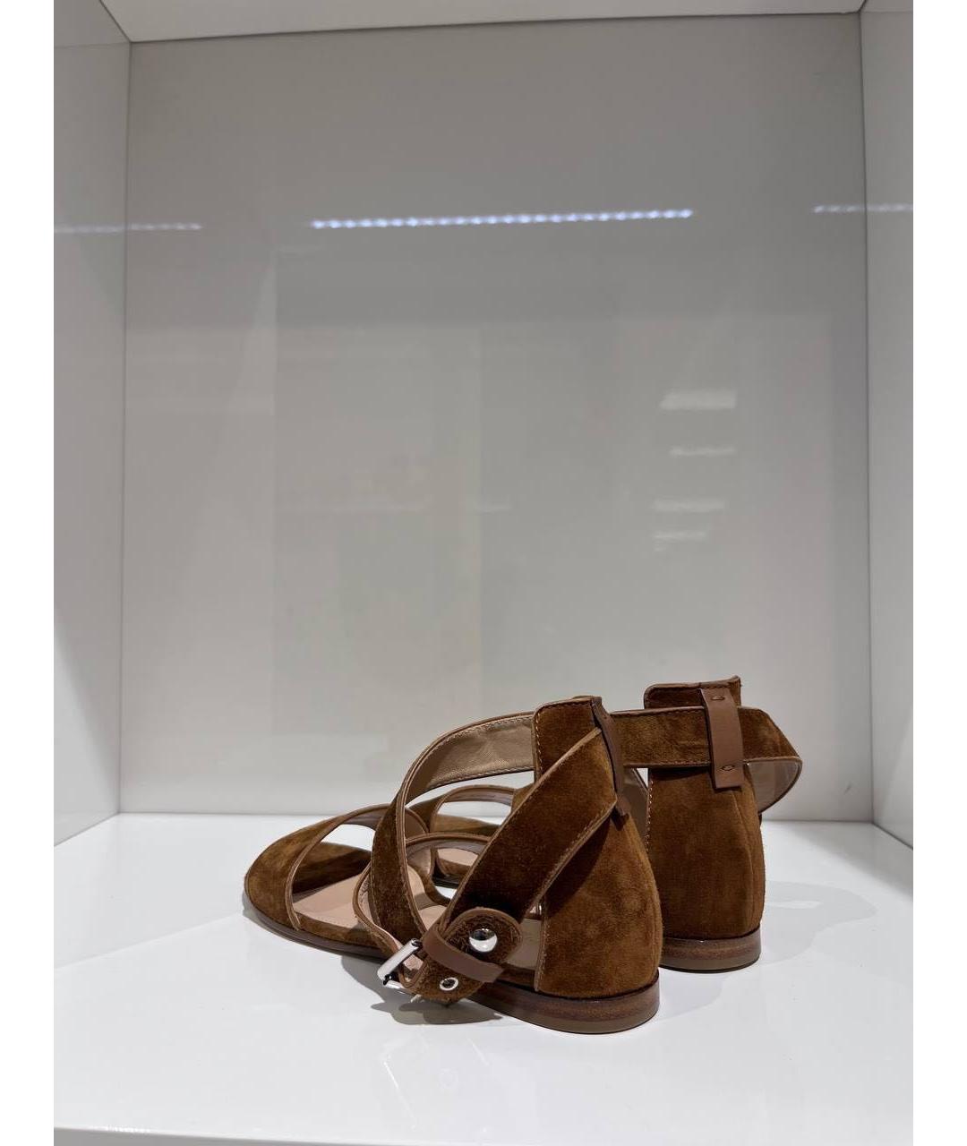 GIANVITO ROSSI Коричневые босоножки, фото 3