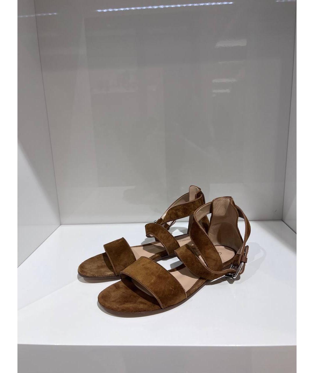 GIANVITO ROSSI Коричневые босоножки, фото 4