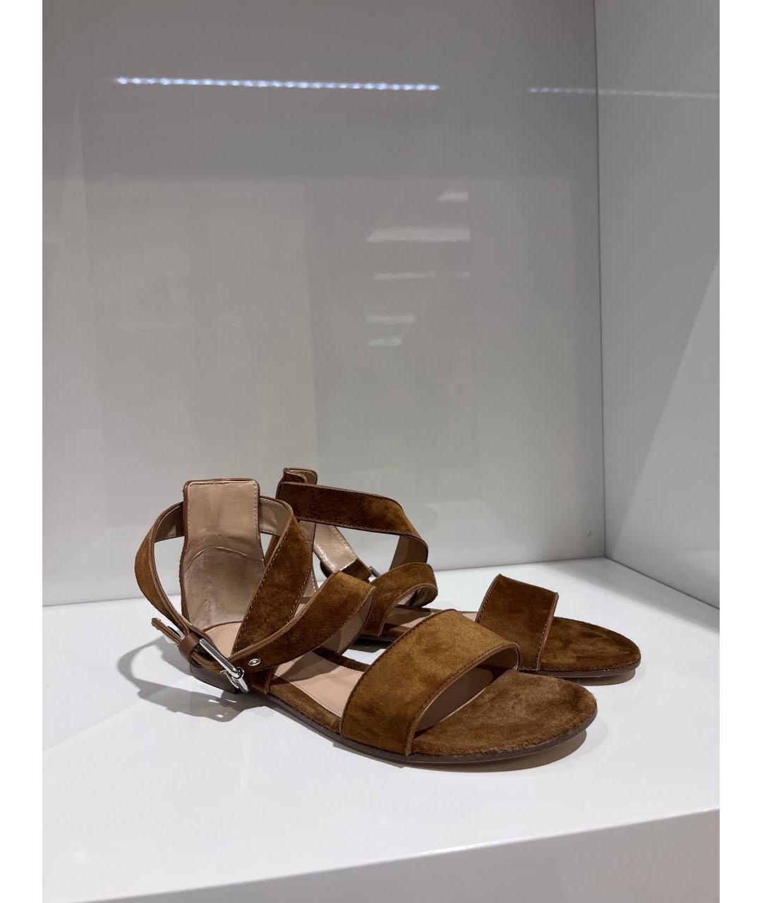 GIANVITO ROSSI Коричневые босоножки, фото 2