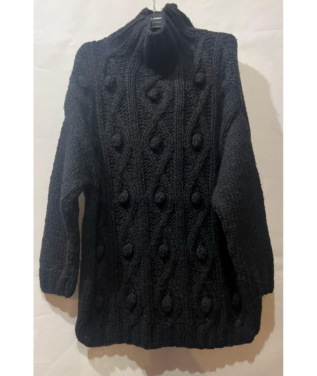 Mariella Burani Черный шерстяной джемпер / свитер, фото 2