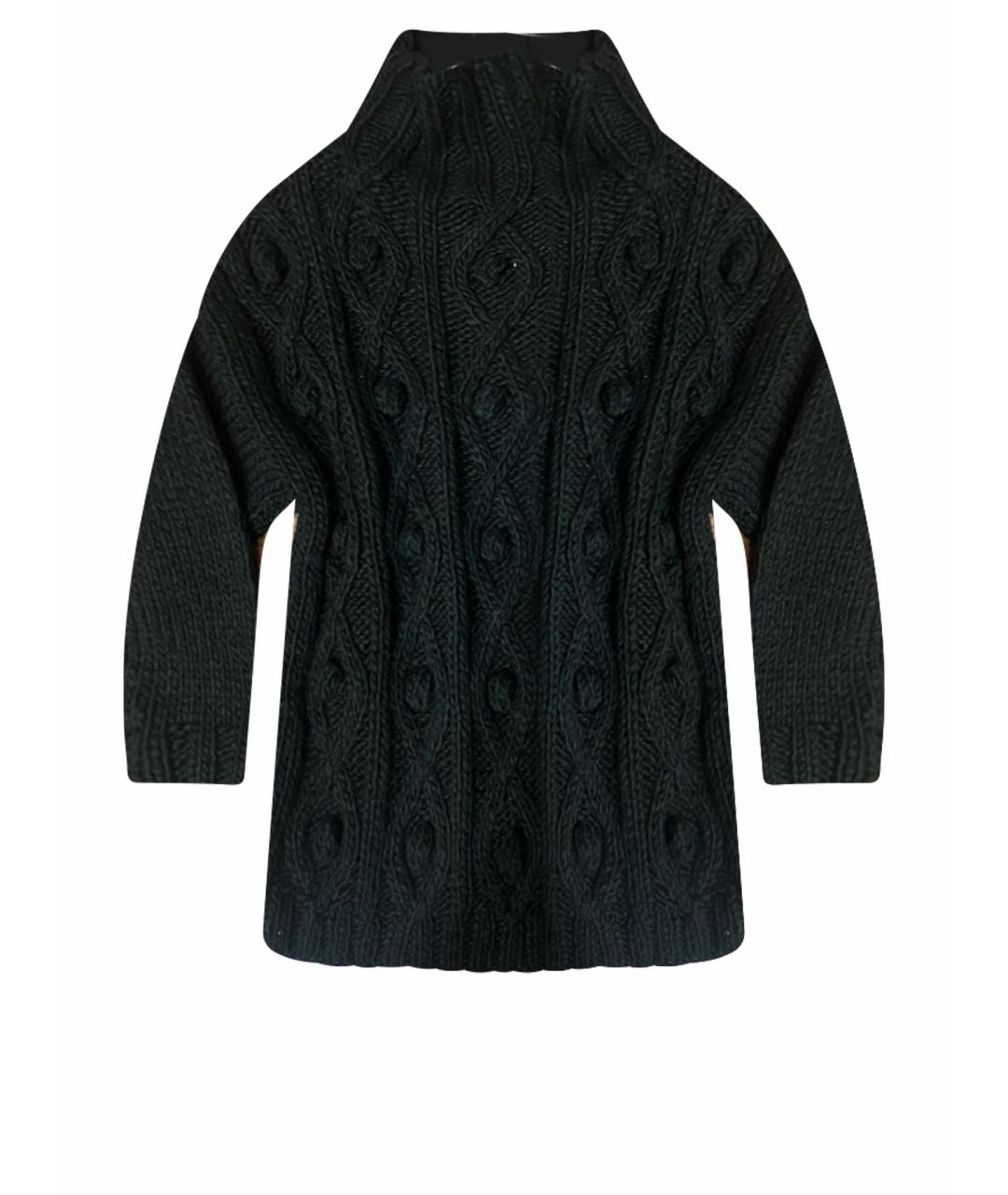 Mariella Burani Черный шерстяной джемпер / свитер, фото 1