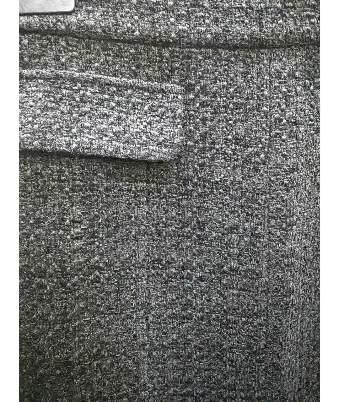 12 STOREEZ Черная шерстяная юбка миди, фото 3