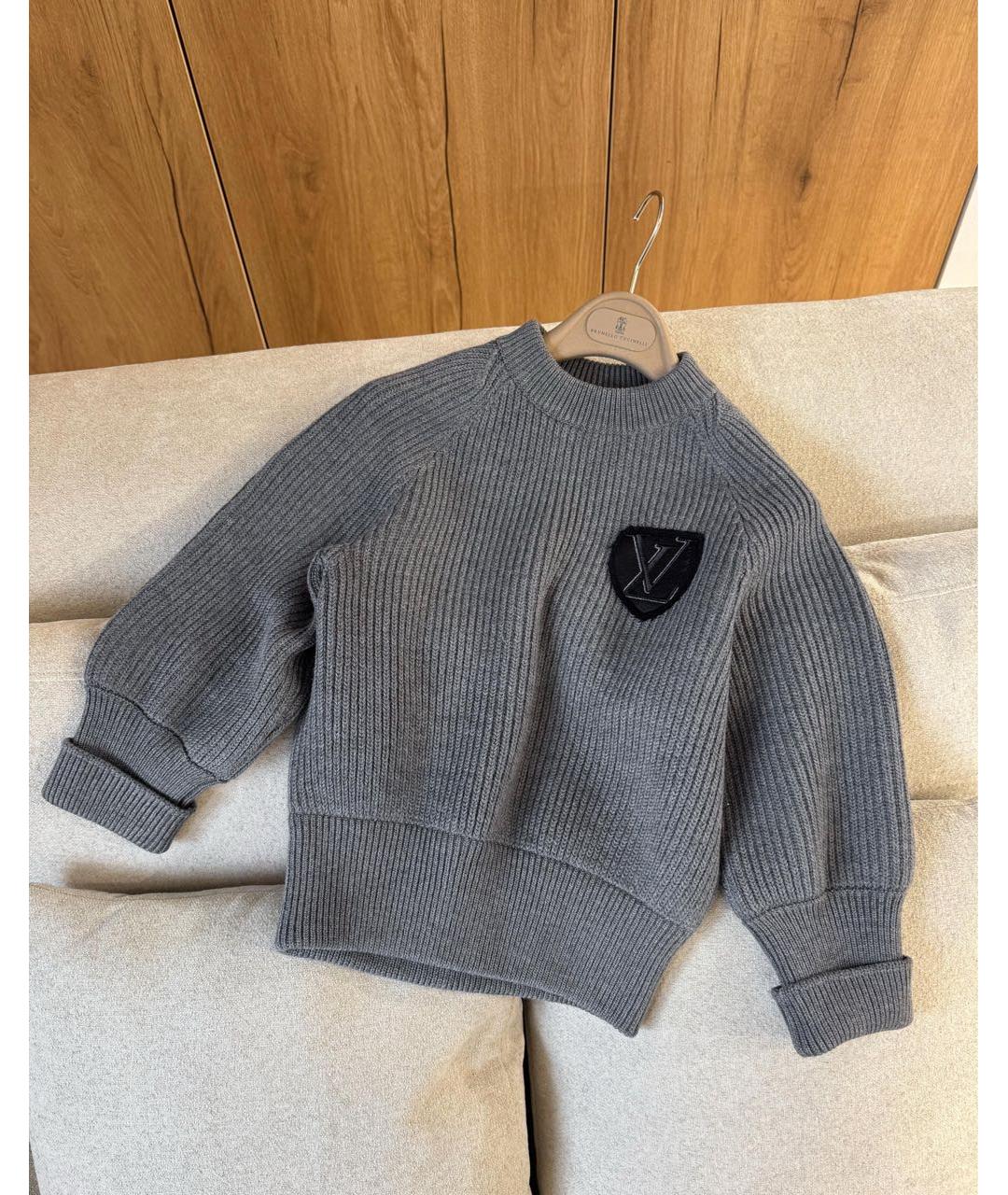 LOUIS VUITTON Серый джемпер / свитер, фото 3