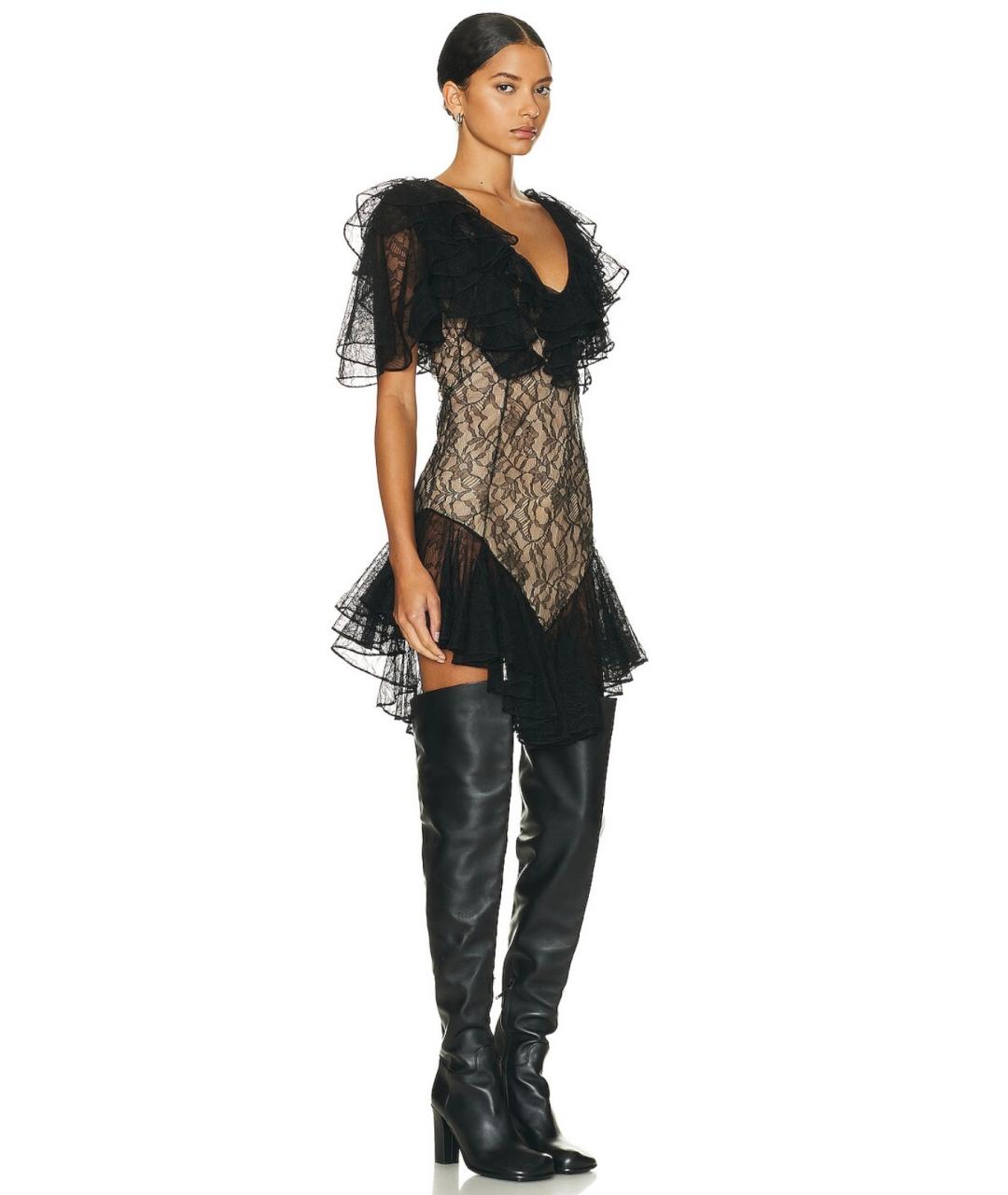 KHAITE Черное коктейльное платье, фото 8