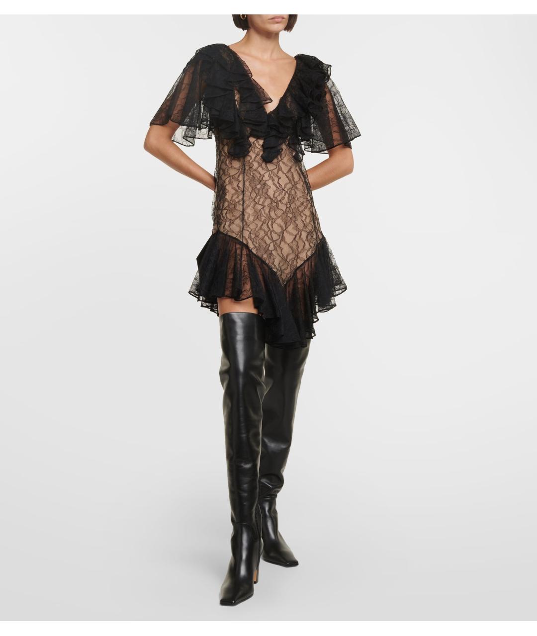 KHAITE Черное коктейльное платье, фото 4