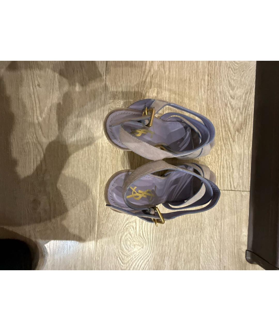 YVES SAINT LAURENT BEAUTY Замшевые сабо, фото 4