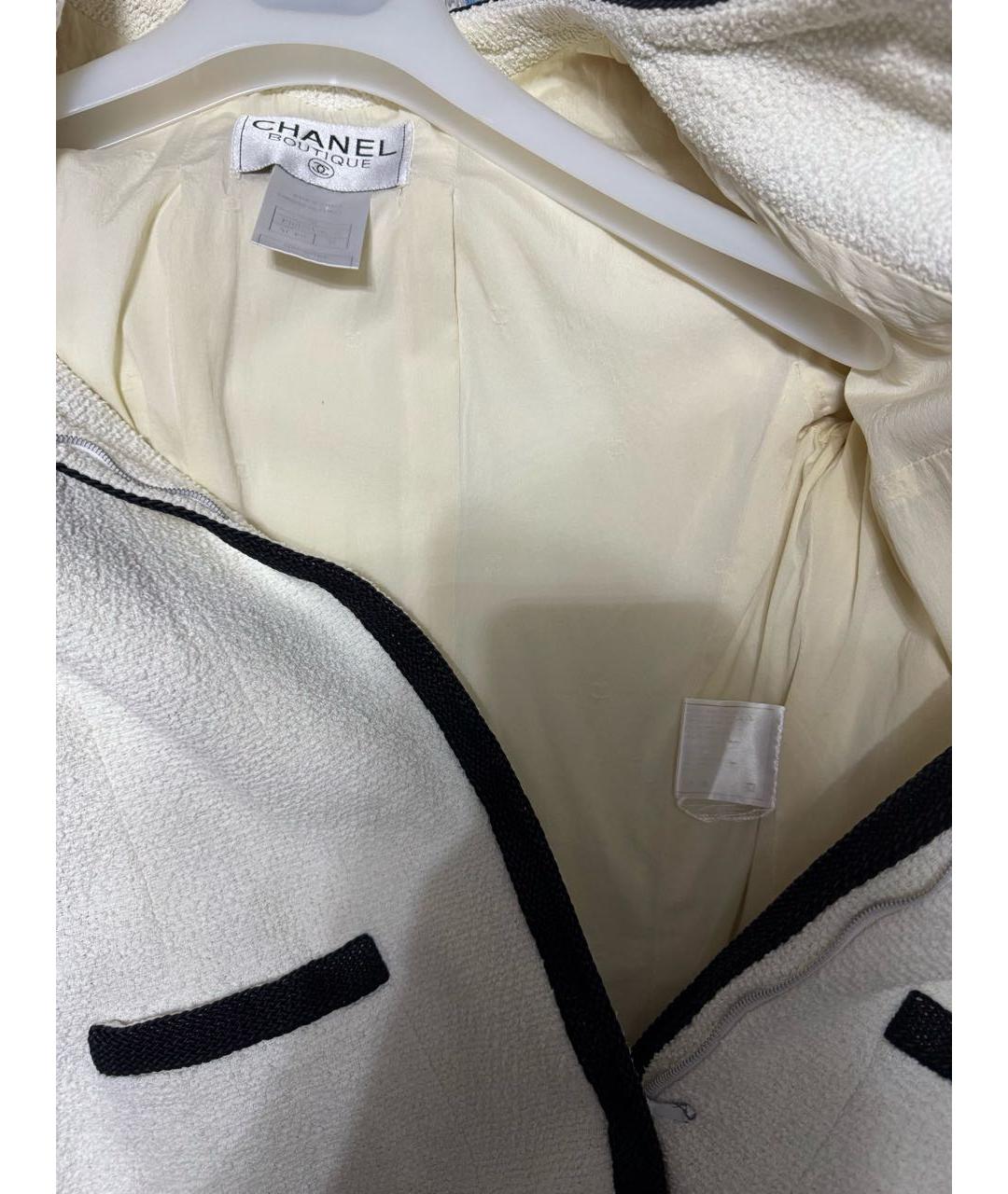 CHANEL Белый хлопковый костюм с юбками, фото 5