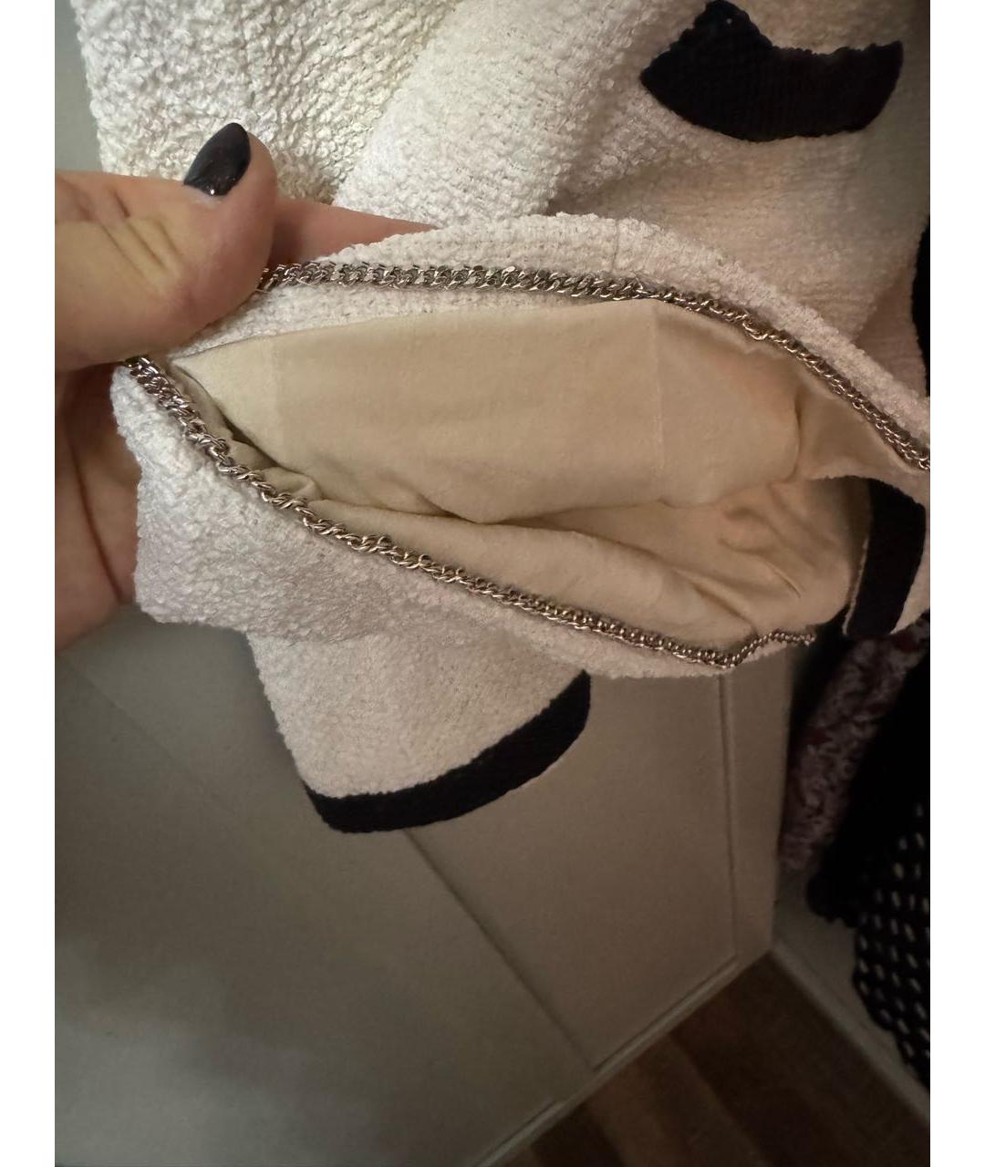 CHANEL Белый хлопковый костюм с юбками, фото 6