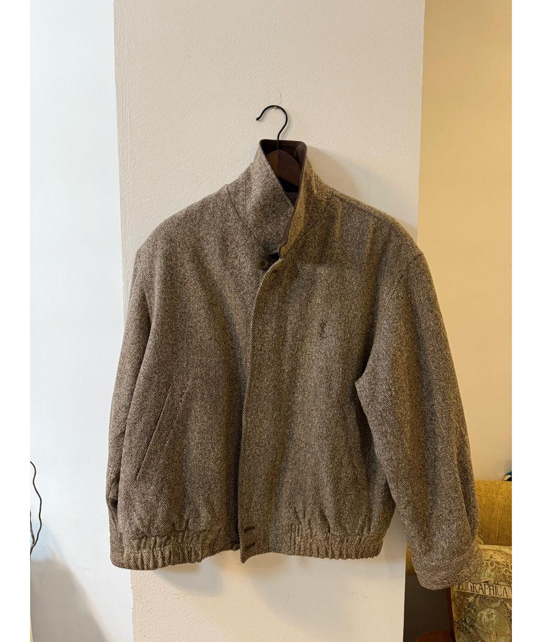 SAINT LAURENT Серая шерстяная куртка, фото 7