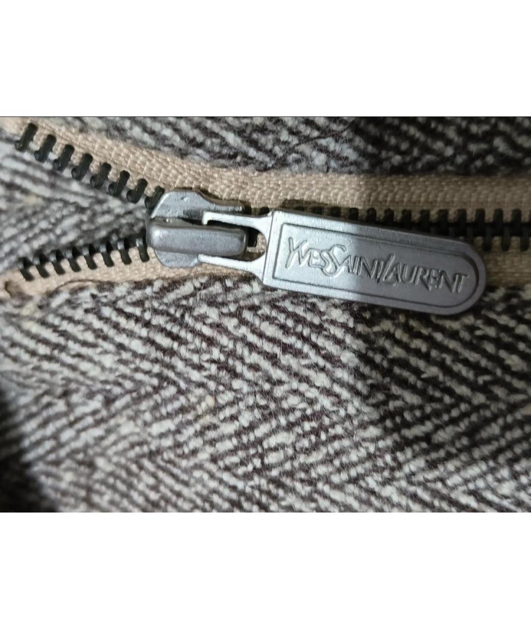 SAINT LAURENT Серая шерстяная куртка, фото 4