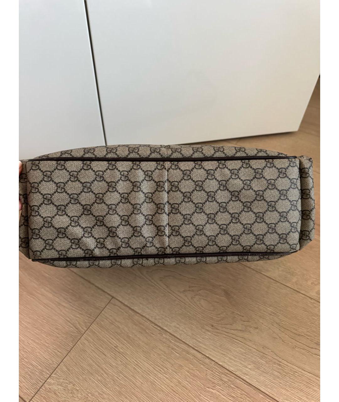 GUCCI Бежевая дорожная/спортивная сумка, фото 5