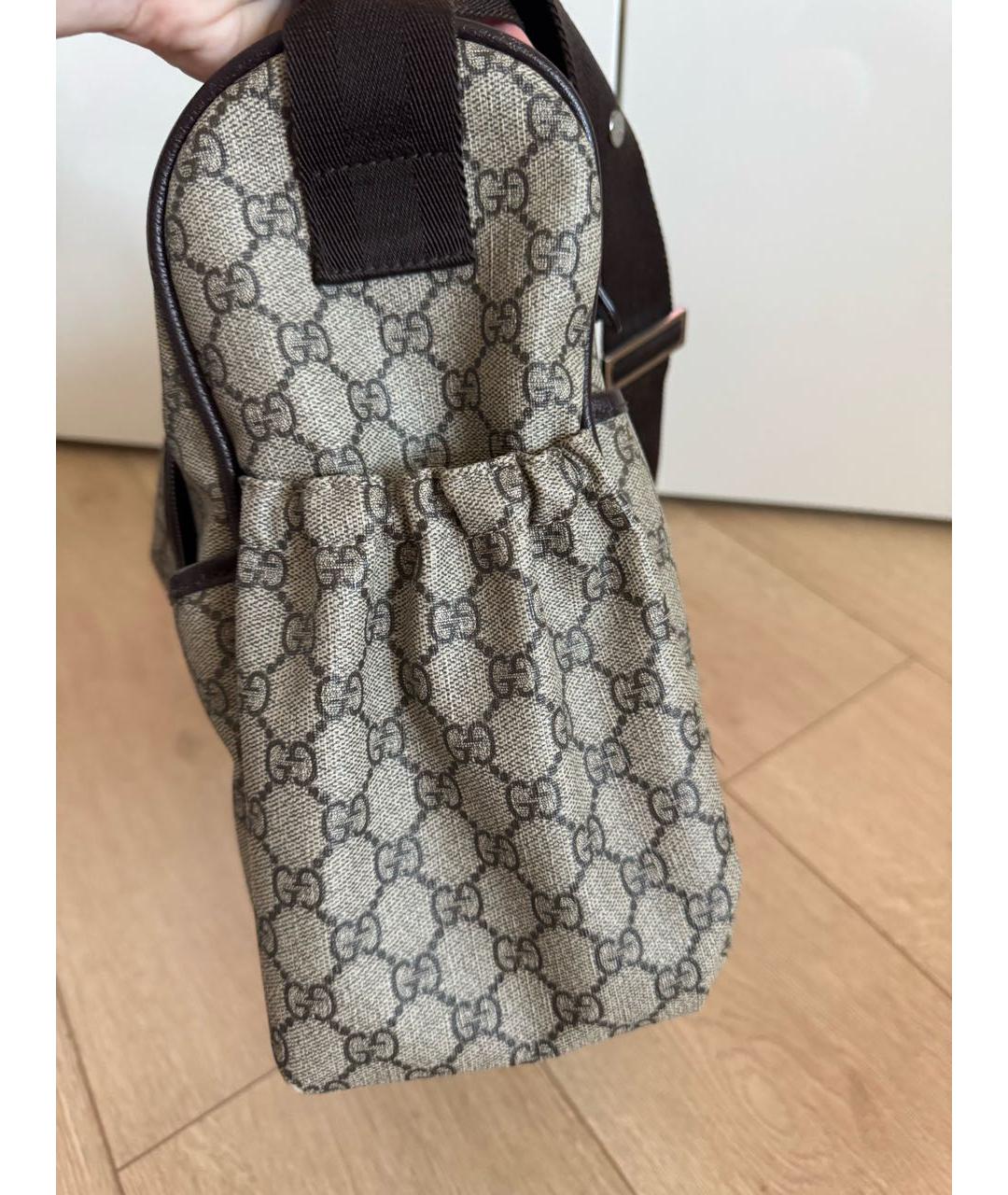 GUCCI Бежевая дорожная/спортивная сумка, фото 8