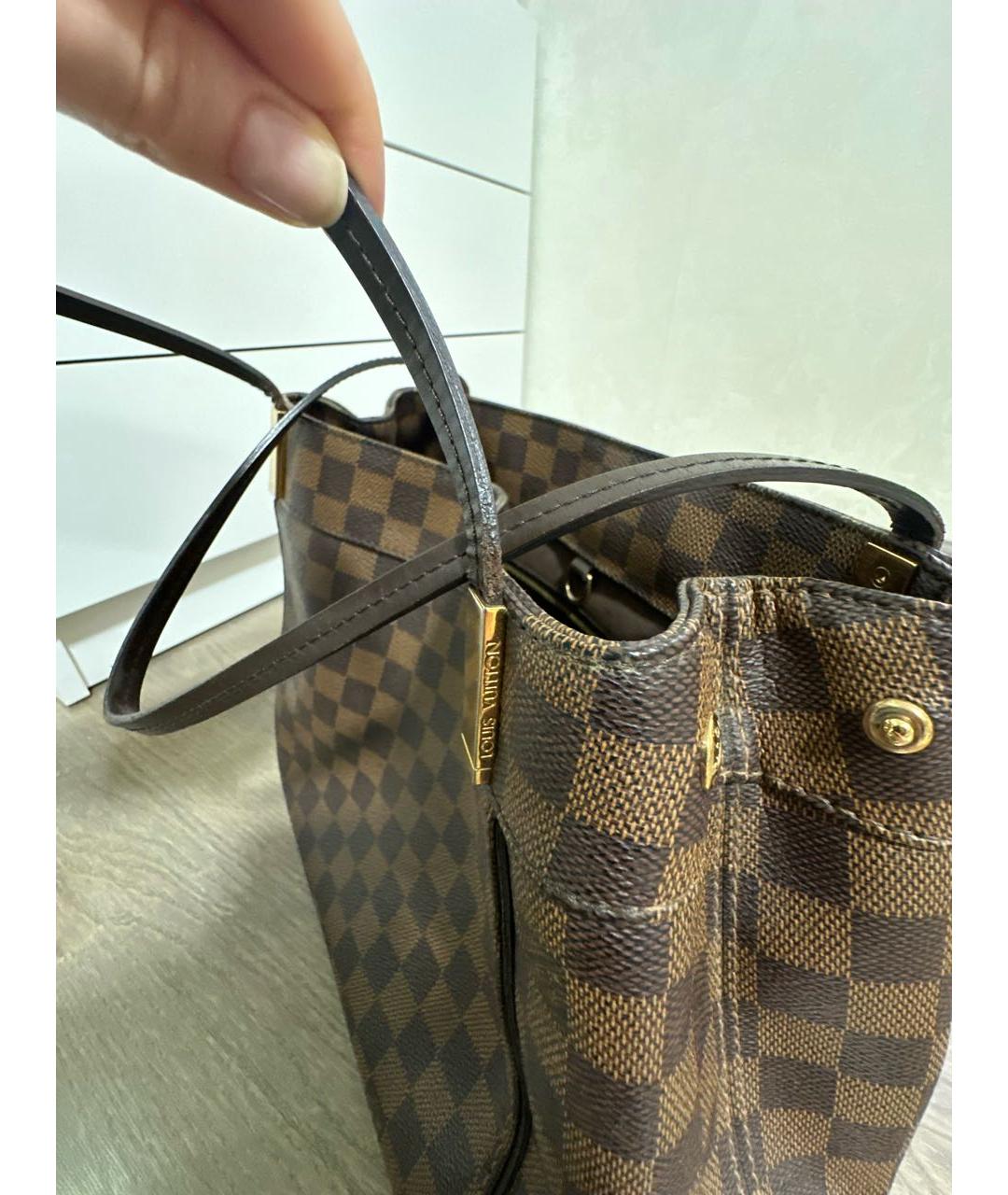 LOUIS VUITTON Коричневая сумка с короткими ручками, фото 5