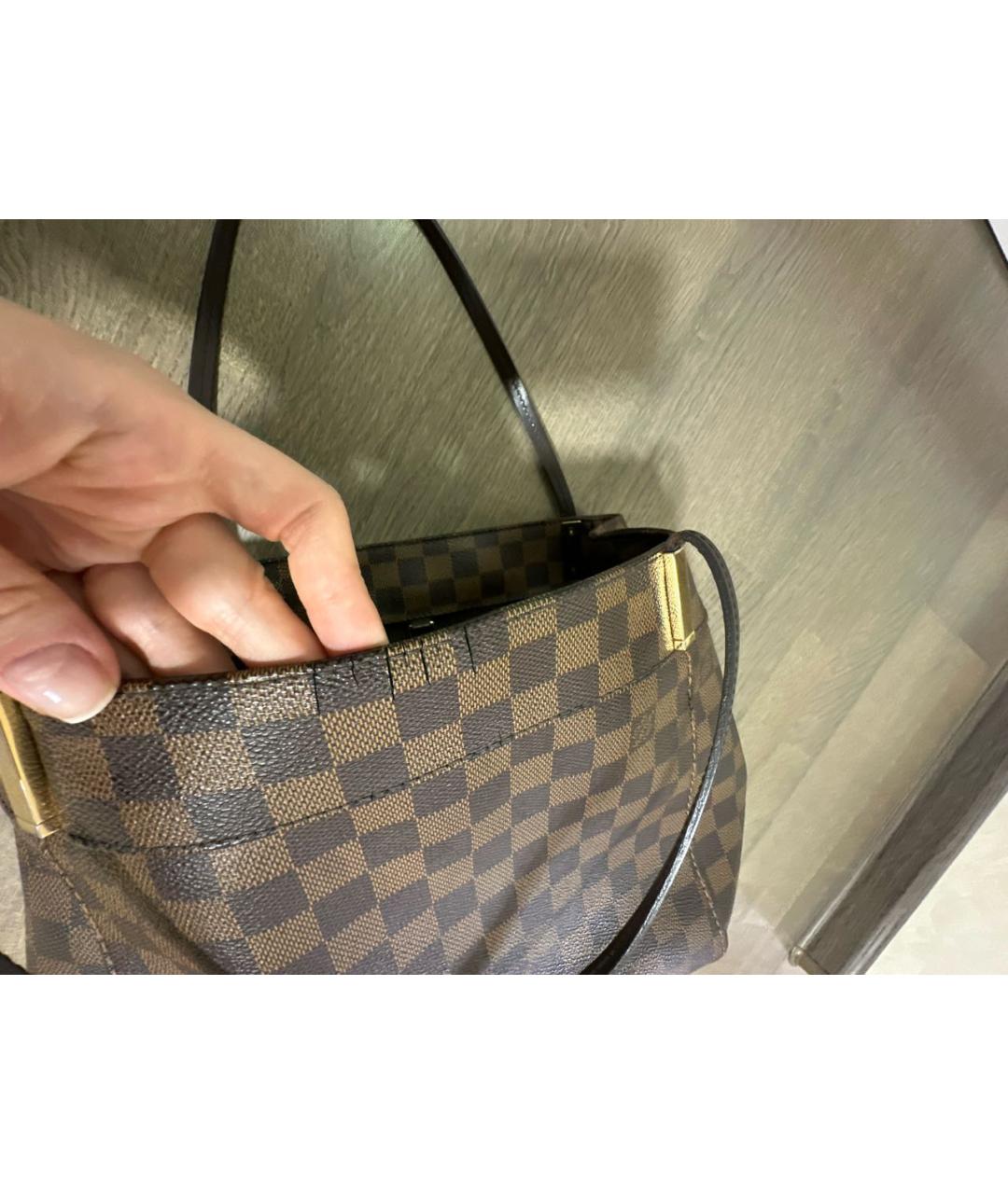 LOUIS VUITTON Коричневая сумка с короткими ручками, фото 8