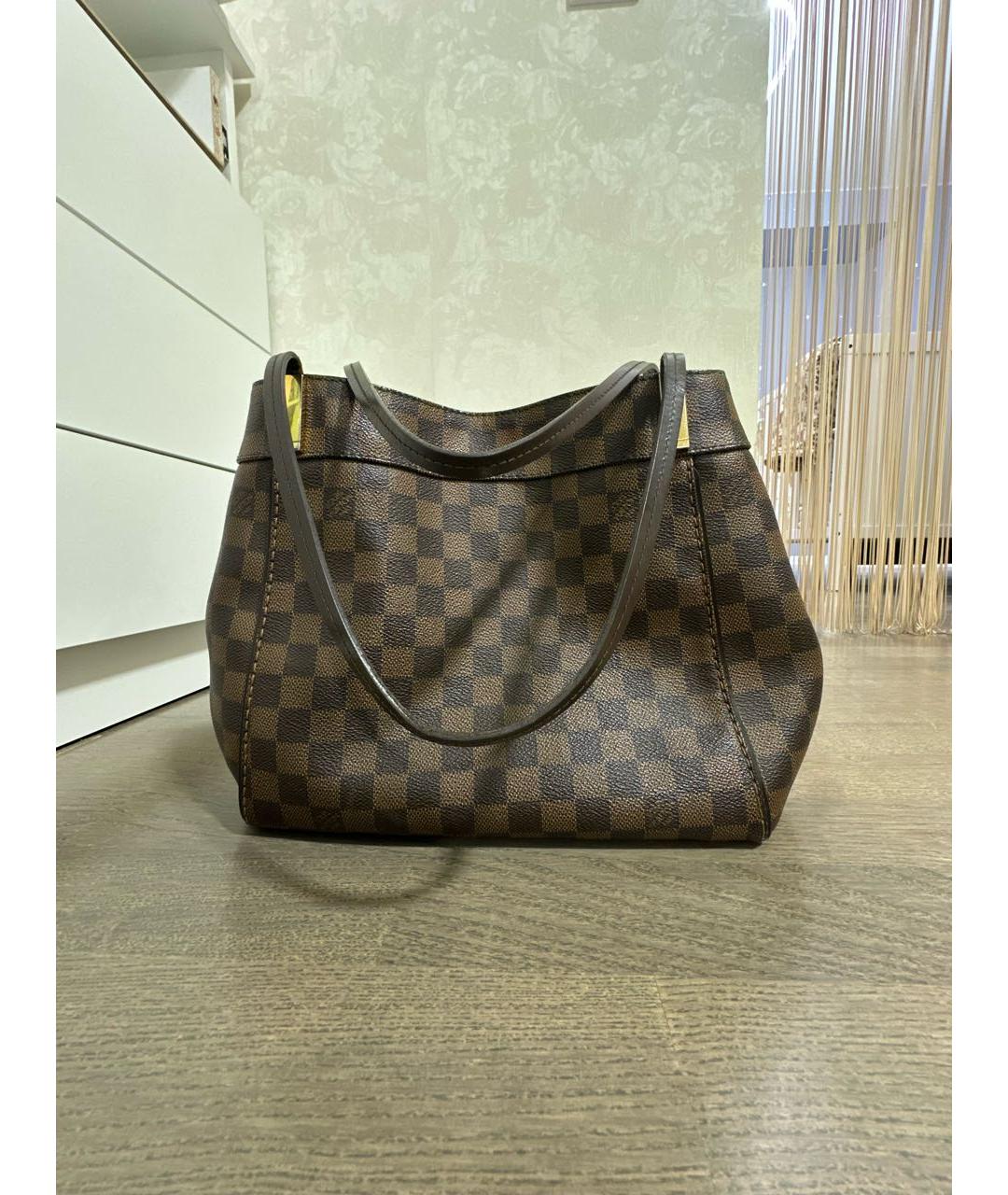 LOUIS VUITTON Коричневая сумка с короткими ручками, фото 3