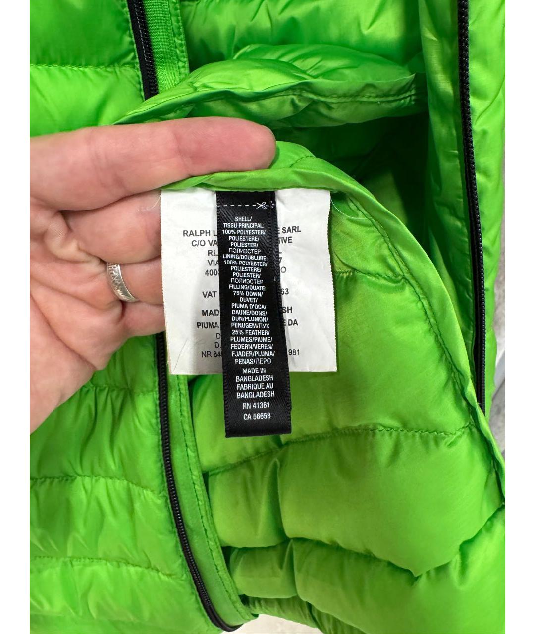 RALPH LAUREN Салатовый жилет, фото 5