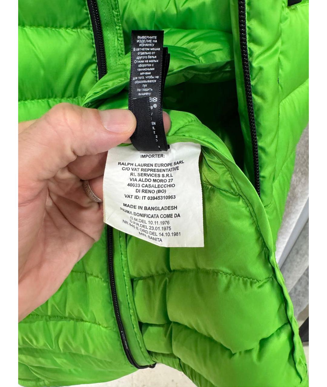 RALPH LAUREN Салатовый жилет, фото 6