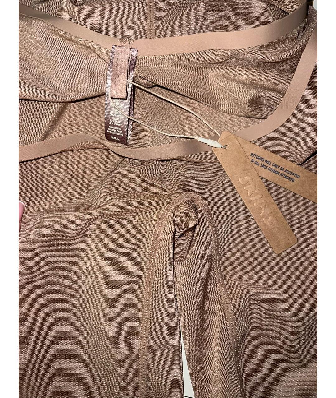 SKIMS Бежевое синтетическое боди, фото 4